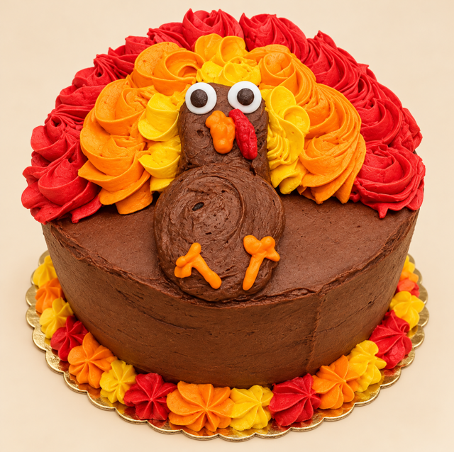7-Inch Turkey Cake.